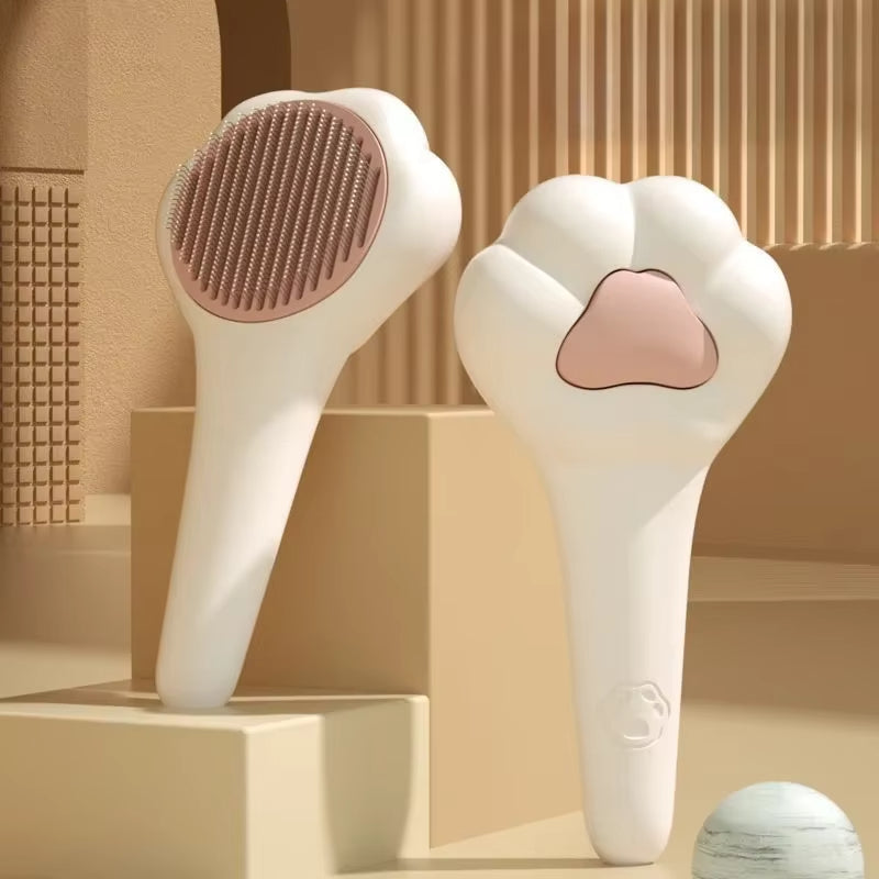 πΎ Magic Self-Cleaning Cat Brush β Paw-Shaped Grooming Tool for Cats & Dogs