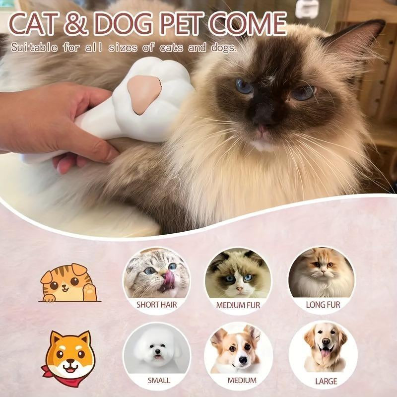 πΎ Magic Self-Cleaning Cat Brush β Paw-Shaped Grooming Tool for Cats & Dogs