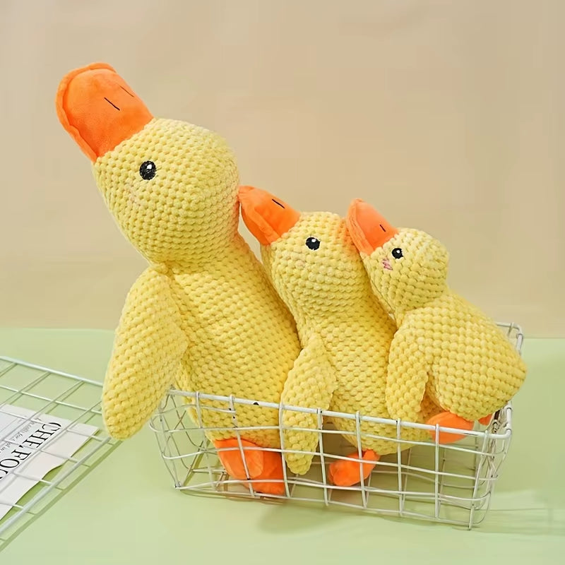 π¦ Duck Plush Dog Toy β Soft, Squeaky & Calming Companion for All Breeds