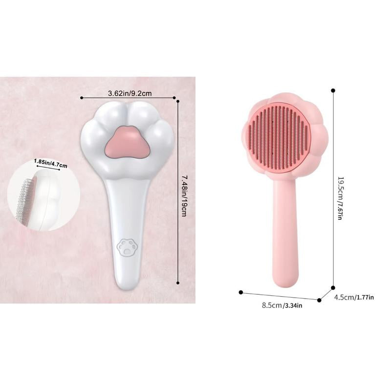 πΎ Magic Self-Cleaning Cat Brush β Paw-Shaped Grooming Tool for Cats & Dogs